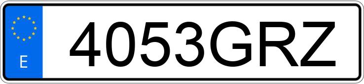 Numer rejestracyjny 4053GRZ posiada VOLVO C30