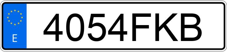 Numer rejestracyjny 4054FKB posiada CITROEN C2 1.1 SX