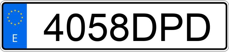 Numer rejestracyjny 4058DPD posiada NISSAN PRIMERA