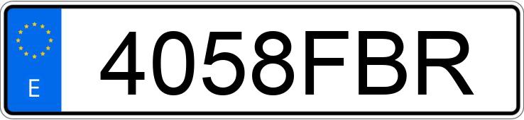 Numer rejestracyjny 4058FBR posiada CITROEN XSARA