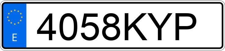 Numer rejestracyjny 4058KYP posiada FIAT 500 Numer rejestracyjny 4058KYP posiada FIAT 500