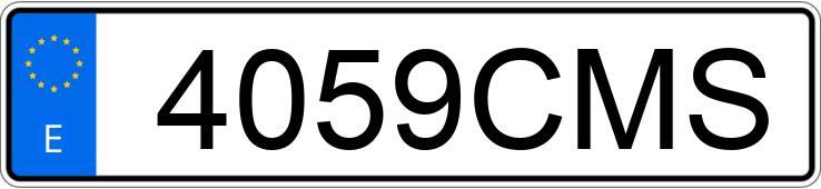 Registreringsnumret 4059CMS har BMW SERIE 3