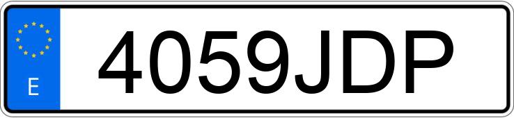 Numer rejestracyjny 4059JDP posiada LANCIA VOYAGER