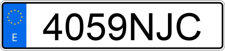Numer rejestracyjny 4059NJC posiada MERCEDES E (213)