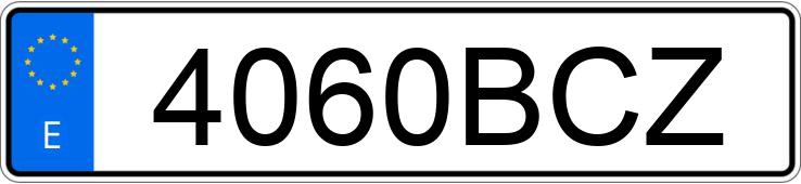 Il numero di registrazione 4060BCZ ha MERCEDES C 240 (202)