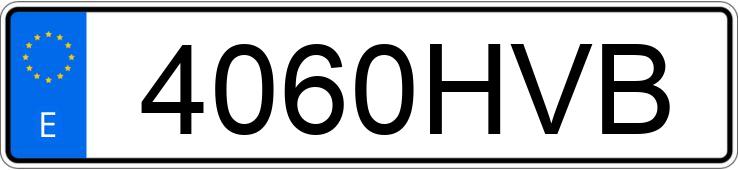 Registreringsnummeret 4060HVB har BMW X5