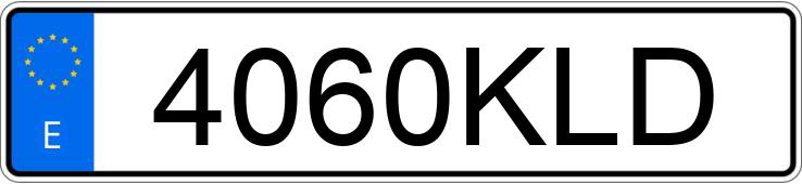 Numer rejestracyjny 4060KLD posiada SEAT IBIZA