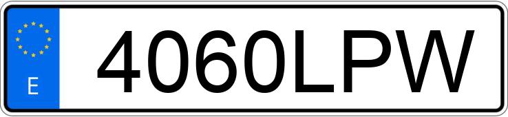 Numer rejestracyjny 4060LPW posiada FIAT FIORINO