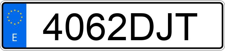 Numer rejestracyjny 4062DJT posiada PEUGEOT 807