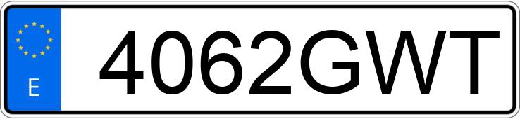 Numer rejestracyjny 4062GWT posiada AUDI A3 SPORTBACK