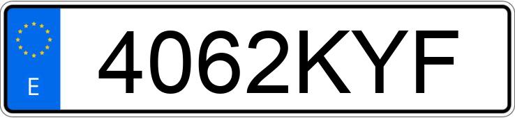 Numer rejestracyjny 4062KYF posiada VOLKSWAGEN POLO