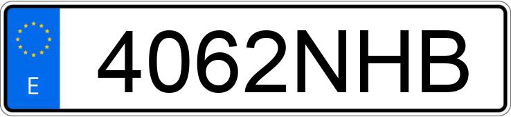 Numer rejestracyjny 4062NHB posiada EBRO S800