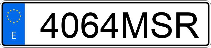 Die Registrierungsnummer 4064MSR hat KIA SPORTAGE