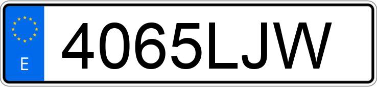 Numer rejestracyjny 4065LJW posiada KIA NIRO