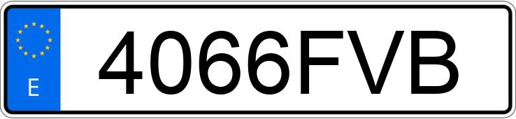 Numer rejestracyjny 4066FVB posiada TOYOTA YARIS