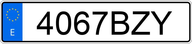 Numer rejestracyjny 4067BZY posiada SEAT LEON