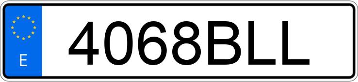 Numer rejestracyjny 4068BLL posiada VOLKSWAGEN GOLF