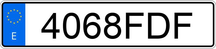 Numer rejestracyjny 4068FDF posiada RENAULT CLIO