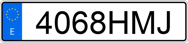 Numer rejestracyjny 4068HMJ posiada OPEL ZAFIRA TOURER