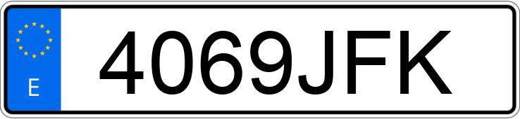 Numer rejestracyjny 4069JFK posiada MERCEDES ACTROS