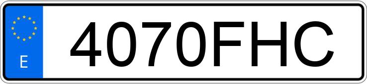 Numer rejestracyjny 4070FHC posiada MINI MINI