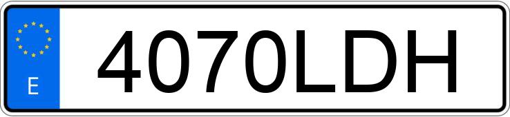 Numer rejestracyjny 4070LDH posiada FORD FOCUS