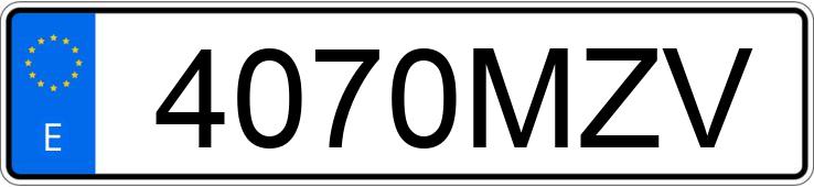 Numer rejestracyjny 4070MZV posiada KIA NIRO