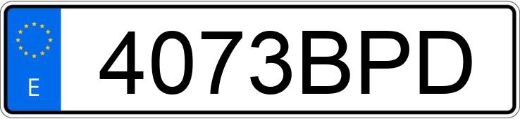 Numer rejestracyjny 4073BPD posiada MITSUBISHI MONTERO