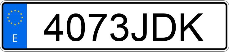 Numer rejestracyjny 4073JDK posiada KIA CEED