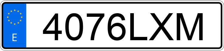 Numer rejestracyjny 4076LXM posiada TOYOTA YARIS