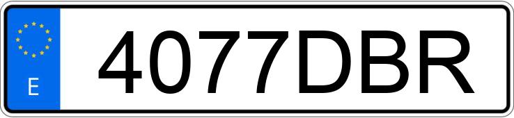 Numer rejestracyjny 4077DBR posiada VOLKSWAGEN GOLF Numer rejestracyjny 4077DBR posiada VOLKSWAGEN GOLF