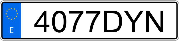 Numer rejestracyjny 4077DYN posiada OPEL VECTRA Numer rejestracyjny 4077DYN posiada OPEL VECTRA