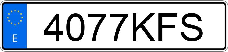 Numer rejestracyjny 4077KFS posiada OPEL ADAM