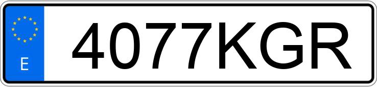 Numer rejestracyjny 4077KGR posiada CASTROSUA TEMPUS