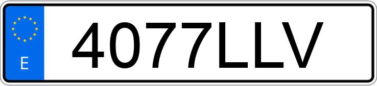 Numer rejestracyjny 4077LLV posiada NISSAN NAVARA