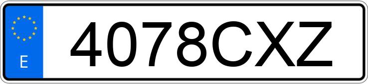 Numer rejestracyjny 4078CXZ posiada PEUGEOT 307