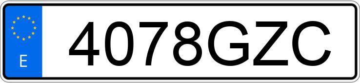 Numer rejestracyjny 4078GZC posiada PORSCHE CAYENNE