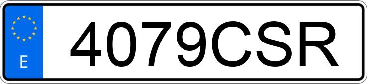 Numer rejestracyjny 4079CSR posiada MAZDA XEDOS 6