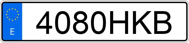 Numer rejestracyjny 4080HKB posiada RENAULT MEGANE