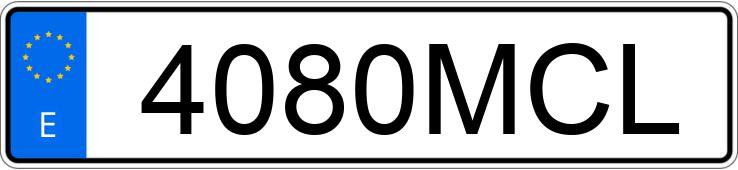 Numer rejestracyjny 4080MCL posiada BMW SERIE 4