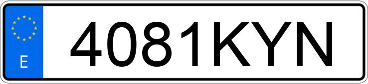 Numer rejestracyjny 4081KYN posiada SEAT LEON Numer rejestracyjny 4081KYN posiada SEAT LEON