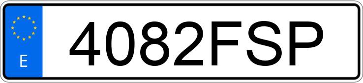 Numer rejestracyjny 4082FSP posiada VOLKSWAGEN GOLF