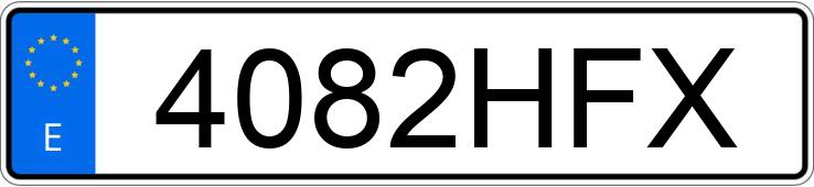 Numer rejestracyjny 4082HFX posiada BMW SERIE 3