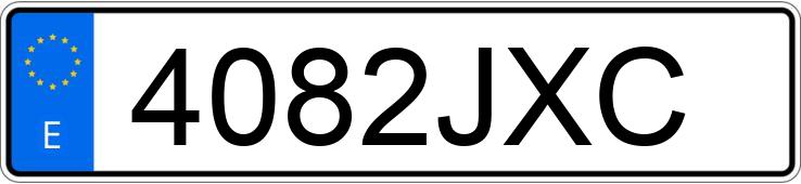 Numer rejestracyjny 4082JXC posiada FORD CUSTOM