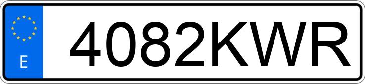 Numer rejestracyjny 4082KWR posiada LEXUS UX 250 H