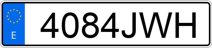 Numer rejestracyjny 4084JWH posiada PORSCHE CAYENNE