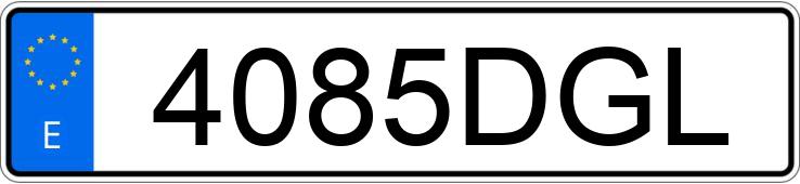 Numer rejestracyjny 4085DGL posiada MERCEDES C (203)