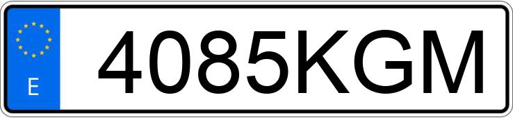 Numer rejestracyjny 4085KGM posiada NISSAN QASHQAI