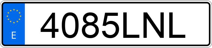 Numer rejestracyjny 4085LNL posiada MERCEDES C (203)