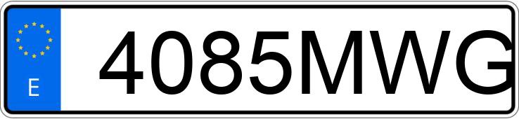 Numer rejestracyjny 4085MWG posiada BMW SERIE 3